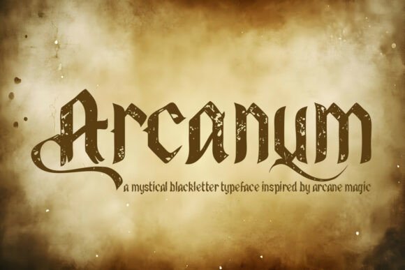 Arcanum: The Mystical Blackletter Font for Dark Aesthetics