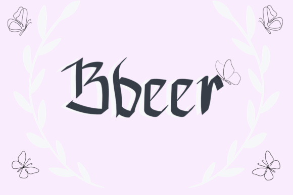 Bbeer Font: The Handwritten Typeface for History & Games