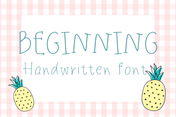 Beginning Font: A Sweet Touch for Authentic Design