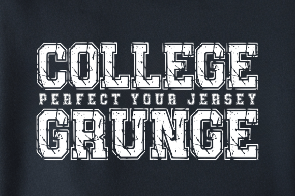 College Grunge: A Typeface Built for Athletic Impact
