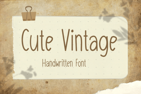 Cute Vintage Font: Your Go-To for Friendly, Nostalgic Design
