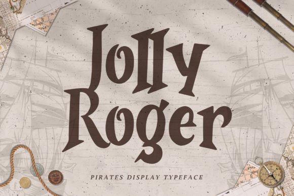 Jolly Roger: Setting Sail with a Pirate Fantasy Font