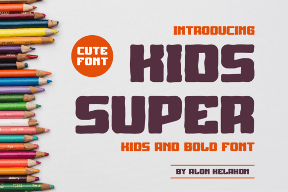 Kids Super: A Bold Typeface for Dynamic Projects