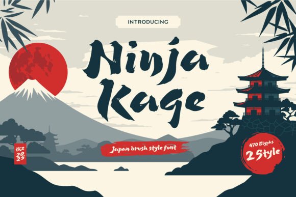 Ninja Kage: The Brush Font That Blurs the Line Between Digital and Handmade
