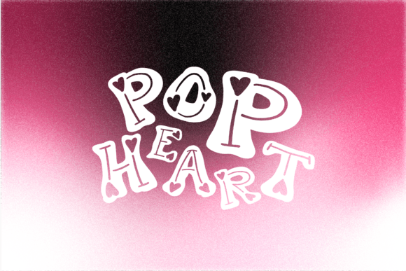 Pop Heart: A Playful Typeface for Joyful Design