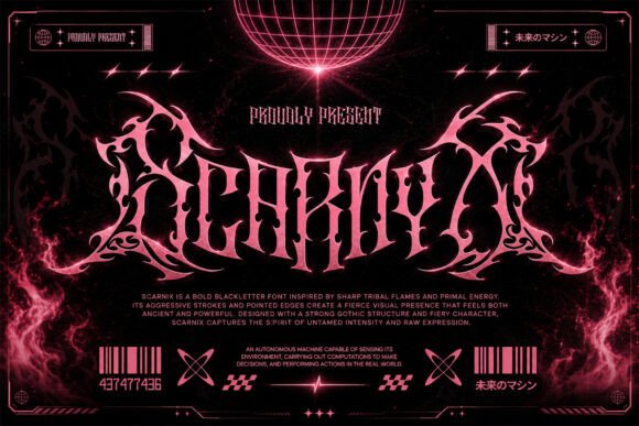 Scarnix: The Gothic Blackletter Font That Commands Attention