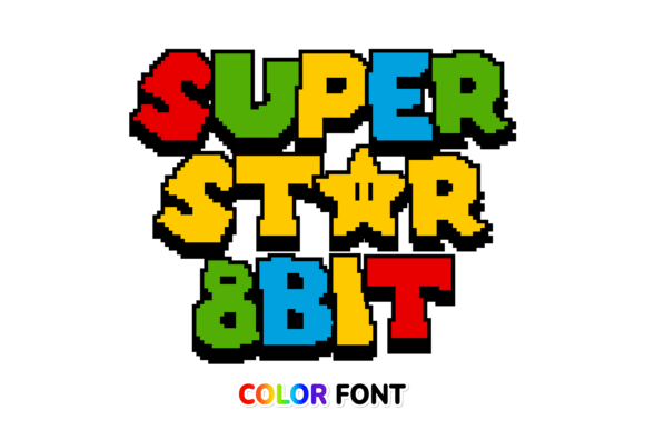 Superstar 8bit: A Creative Color Font for Modern Projects