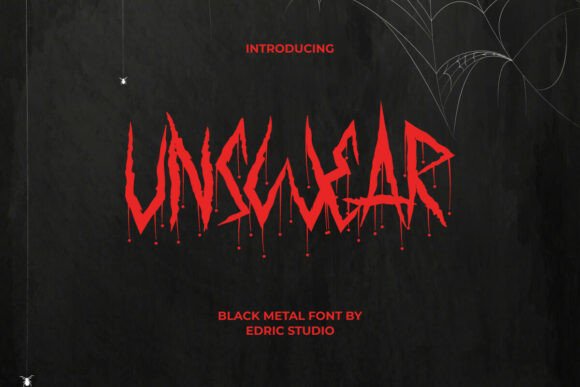 Unswear Font: Capturing Raw Black Metal Energy