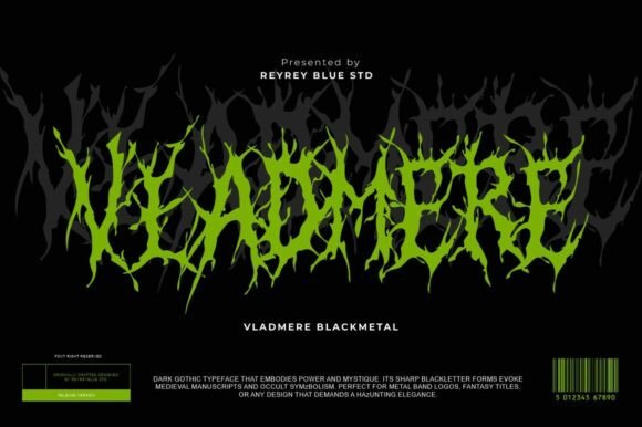 Vladmere: Forging a Dark Brand Identity with Gothic Type